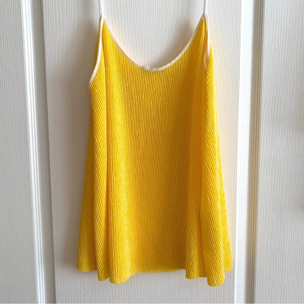 Zara Bright‎ Yellow Silky Tank ☀️🌻